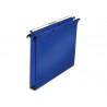 Dossier suspendu l'oblique polypro ultimate 5/10e tiroir entraxe 330mm h250mm fond 30 coloris bleu pack 10 unités