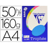 Papier couleur clairefontaine trophée personal paper pack a4 160g/m2 bleu turquoise 50 feuilles couleurs intenses