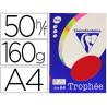 Papier couleur clairefontaine trophée personal paper pack a4 160g/m2 rouge groseille 50 feuilles couleurs intenses