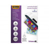 Pochette plastification fellowes à chaud polyester transparent résistant eau format a4 80 microns boîte 25 unités