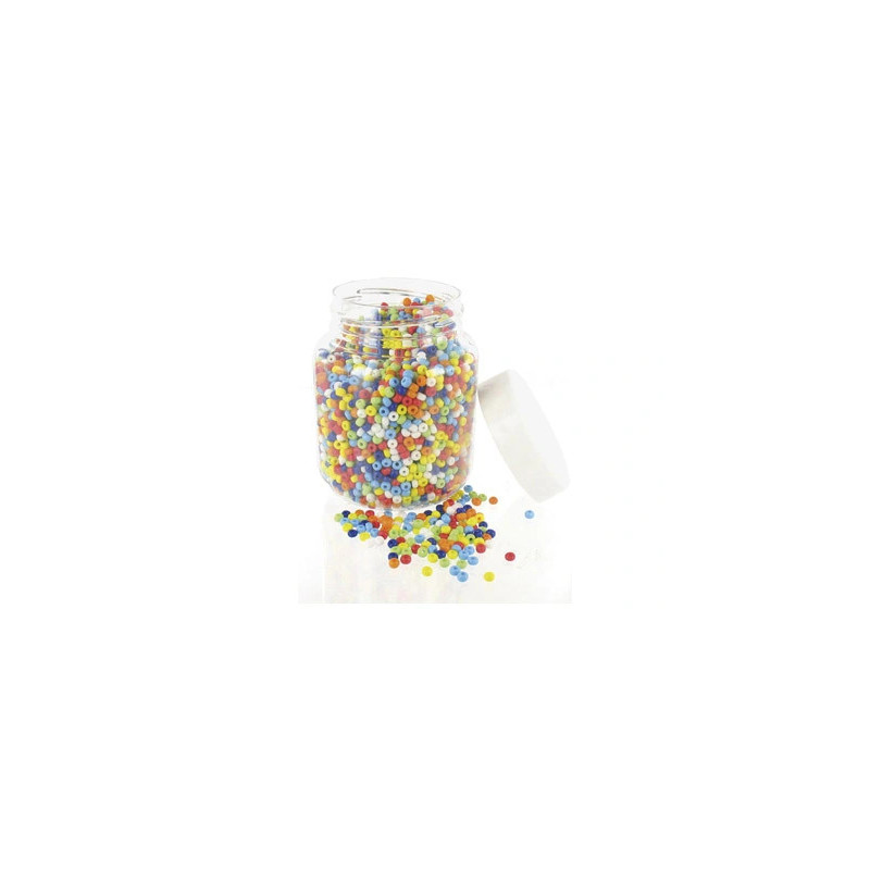 Perle rocaille opaque diamètre 5mm bocal 500g