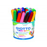 Feutre coloriage giotto turbo giant capuchon ventilé pointe ogive 7.5mm super résistante pot 32 unités