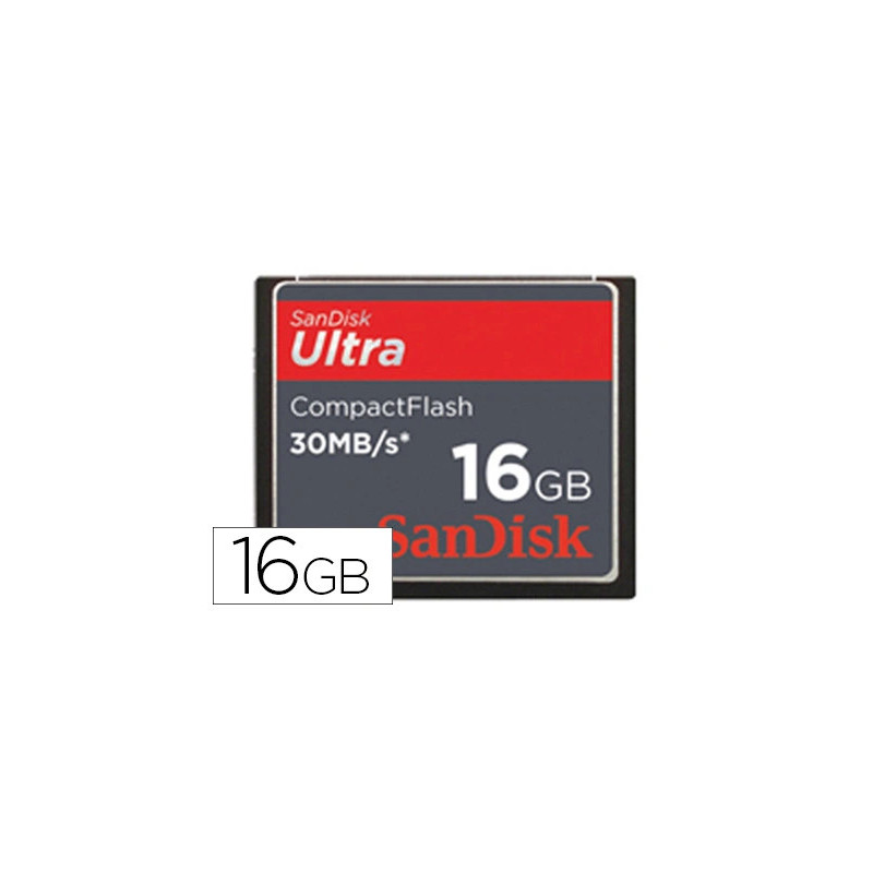 Carte mémoire sandisk cf ultra ii 16gb compact flash
