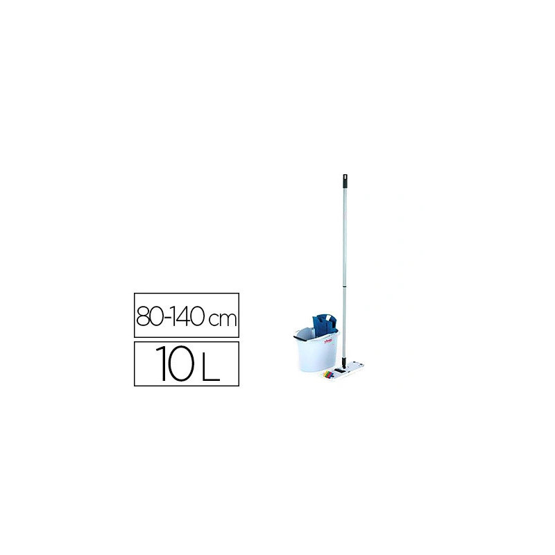 Ensemble seau balai us mini 10l 5l essoreur balai plat petites surfaces manche alu extensible en option