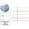 Papier affiche maildor réglure dl 3mm 60x80cm 90g coloris blanc paquet 25f