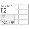 Étiquette adhésive apli agipa bureau 16x22mm pochette 112 unités