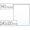 Étui protection elba pvc transparent 15/100e 240x320mm ouverture haut découpe coup de pouce