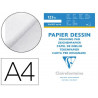 Bloc dessin clairefontaine à grain 125g a4 210x297mm paquet 20f