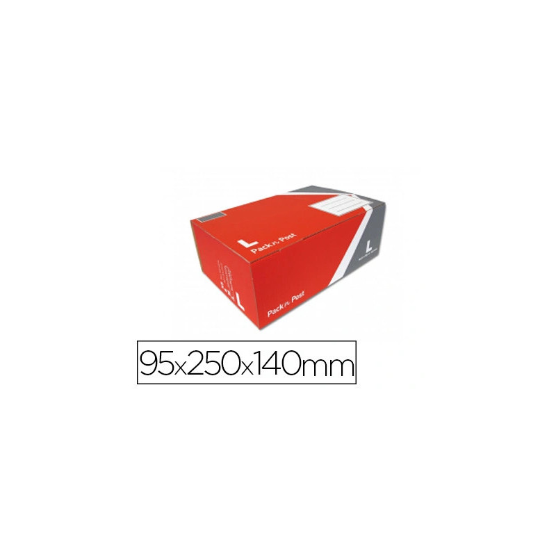 Boîte expédition postale gpv pack'n post 395x250x140mm taille l emplacement précasé livrée plat