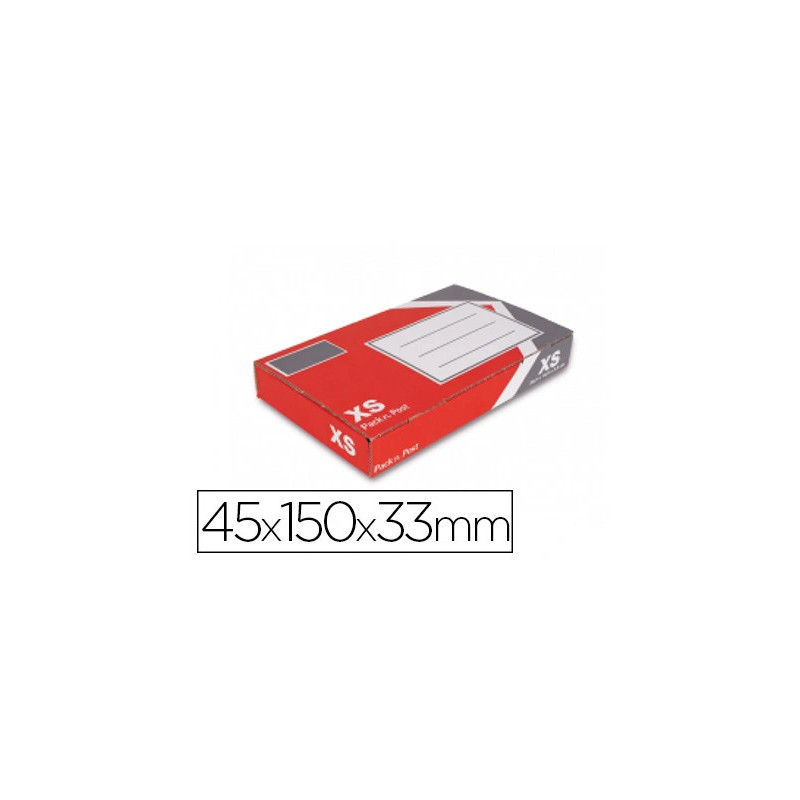 Boîte expédition postale gpv pack'n post 245x150x33mm taille xs emplacement précasé livrée plat
