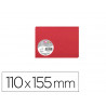 Carte visite clairefontaine pollen 110x155mm coloris rouge groseille étui 25 unités