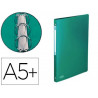 Classeur oxford memphis 4 anneaux ronds 15mm polypropylène 5/10e toucher satiné dos 20mm étiquette dos coloris vert