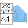 Chemise kraft oxford kraft 240g 235x320mm armoire et caisse 2 rabats intérieurs indexationcoloris bleu pastel pack 25un