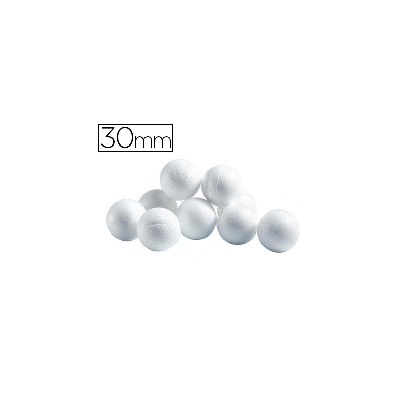 Boule cellulose univers de piwi diamètre 30mm coloris blanc sachet 50 unités