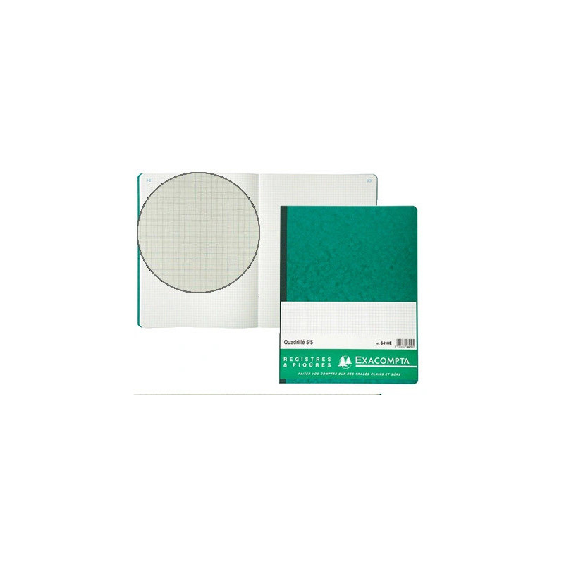 Manifold exacompta piqué 250x320mm 5x5mm folioté vertical 80 pages