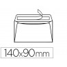 Enveloppe visite gpv saint louis papier vélin blanc 100g 90x140mm adhésive fond gris étui 25 unités
