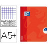 Cahier piqué oxford openflex couverture polypropylène transparente rainurée a5+ 17x22cm 96 pages 5x5mm page de garde