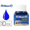 Encre de chine pelikan tire-lignes plumes dessinateur pinceaux couleur bleu outremer flacon 10ml