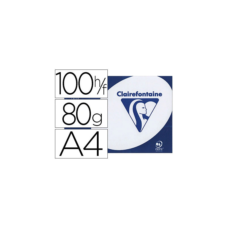 Papier clairefontaine clairalfa extra blanc a4 80g/m2 blancheur 170 opacité 93 rigidité 135 100 feuilles