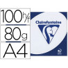 Papier clairefontaine clairalfa extra blanc a4 80g/m2 blancheur 170 opacité 93 rigidité 135 100 feuilles