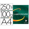Papier vergé clairefontaine jet d'encre et laser a4 100g/m2 filigrané haute gamme unicolore ivoire paquet 250 feuilles