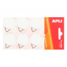 Attache apli cadres tableaux panneaux supporte 200g crochet métal triangulaire sachet 12 unités