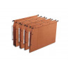 Dossier suspendu l'oblique azv ultimate kraft 240g armoire entraxe 330mm h275mm fond 30 porte-étiquette boîte 25 unités