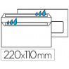 Enveloppe économique dl 110x220mm 80g autocollante fenêtre 45x100mm coloris blanc boîte 500 unités