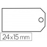 Étiquette à fil apli agipa 15x24mm cartonnette blanche fil blanc coton paquet 200 unités