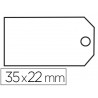 Étiquette à fil apli agipa 22x35mm cartonnette blanche fil blanc coton paquet 100 unités
