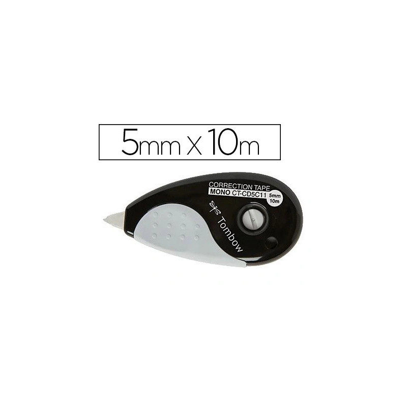 Correcteur tombow mono grip dévidoir ruban 5mmx10m application frontale réécriture immédiate