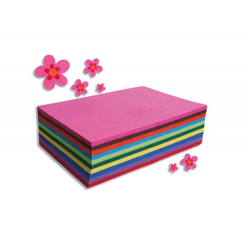 Papier dessin maildor carta cartonné 130g/m2 210x297mm coloris assortis paquet 250f