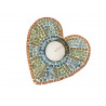 Atelier mosaïque culture club bougeoirs forme coeur 1 kit