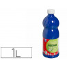 Gouache lefranc bourgeois liquide redimix non toxique fluide couvrante prête à l'emploi bleu outremer flacon 1000ml