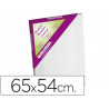 Toile sur chassis liderpapel 15f agraffe au dos 100% coton 1,8x3,8 cm bords en bois 65x54 cm