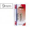 Aimant sign rond métallisé diamètre 9mm coloris argent pack 10 unités