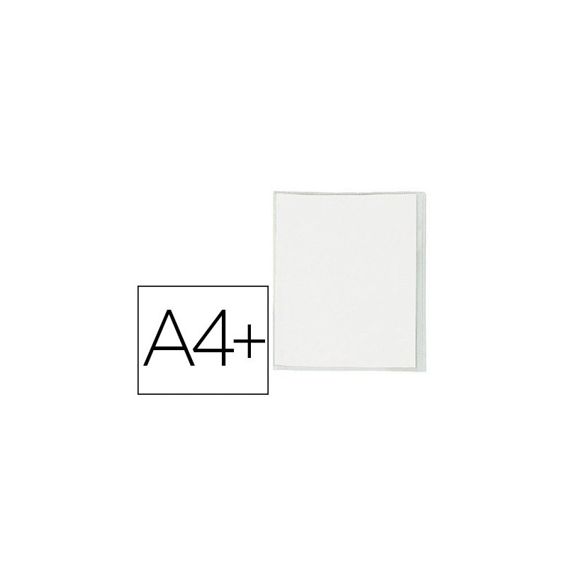 Protège-cahier elba standard pvc cristal 20/100e rabat a4+ 240x320mm incolore