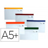 Pochette enveloppe zip 255x190mm document a5 148x210mm tous usages coloris assortis
