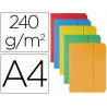 Chemise oxford poche vip 240x320mm 240g documents a4 soufflet 30mm rabat coloris assortis vifs pack 10 unités