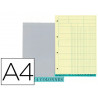 Bloc exacompta contrôle comptable a4 210x297mm 70 feuilles 4 colonnes/libellé coloris canari