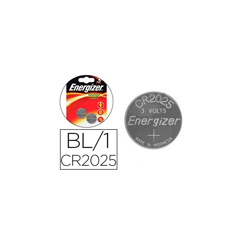 Pile energizer miniature appareils électroniques i.c.e. cr2025 3v blister 2 unités