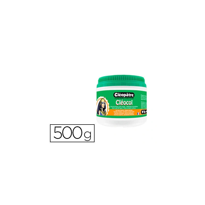 Colle cléopâtre cléocol extra forte séchage rapide matériaux poreux diluée eau vernis mat pot 500g