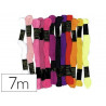 Fil coton bracelet brésilien 7m coloris assortis sachet 12 échevettes