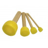 Brosse à pocher pinselfabrik soie ronde 4 tailles assorties lot 4 unités
