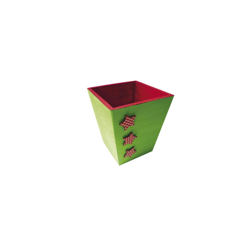 Cache-pot en bois à décorer 11.5x10 x10cm