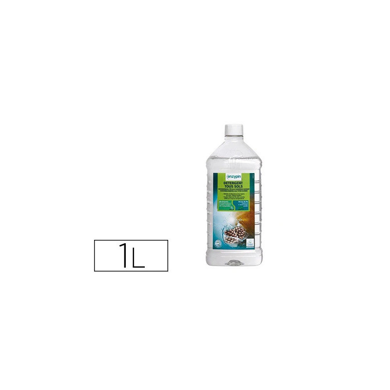 Detergent tous sols enzymatique nettoie degraisse vitres surfaces modernes parfum frais pin des landes flacon doseur 1l