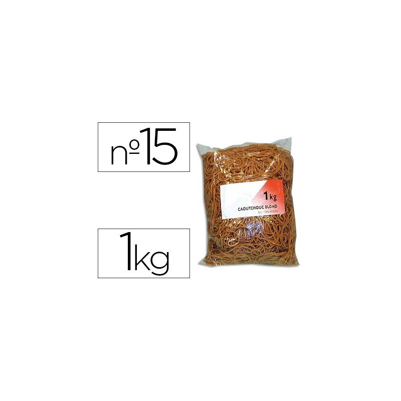 Bracelet caoutchouc sign étroit 150x1.5mm sachet 1kg