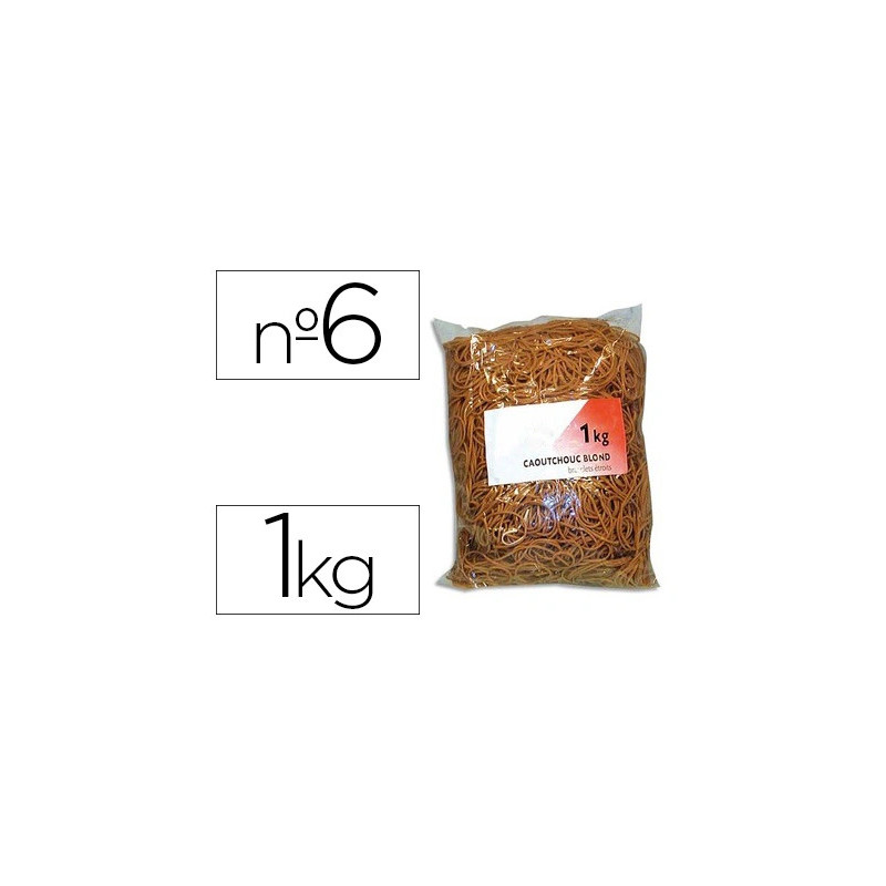 Bracelet caoutchouc sign étroit 60x1.5mm sachet 1kg