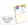 Carte oxford vélin 82x128mm 240g coloris vanille étui 25 unités