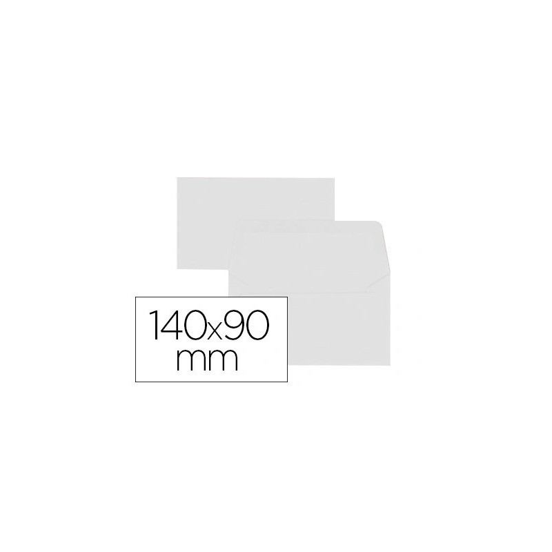 Enveloppe oxford vélin 90x140mm 120g coloris blanc étui 20 unités